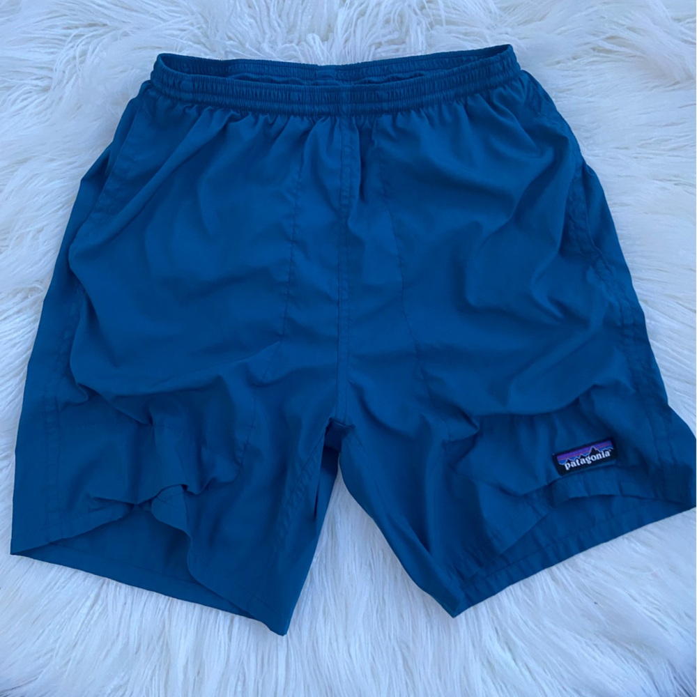 Patagonia Men's Athletic Shorts in Teal Blue